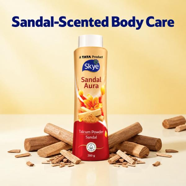 Skye Sandal Aura Talcum Powder, 200 g
