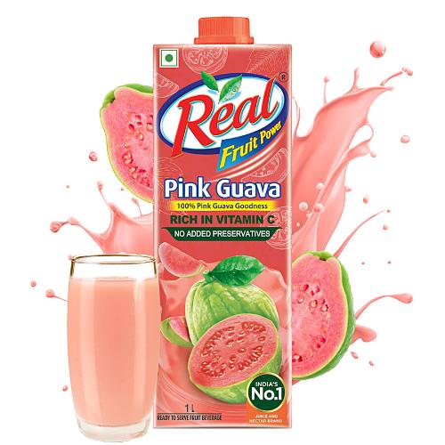 Real Pink Guava Juice Tetrapak 1 ltr