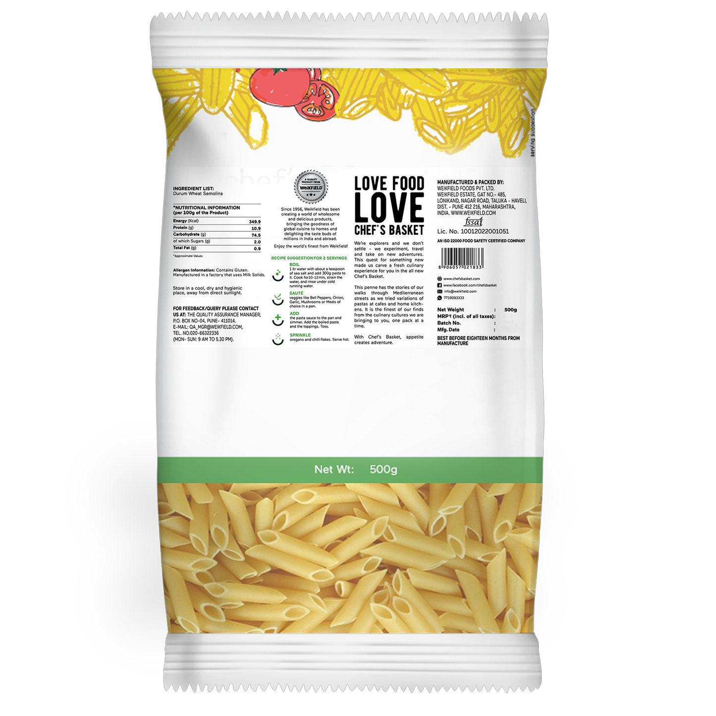Chef'S Basket Penne Pasta 500 gm