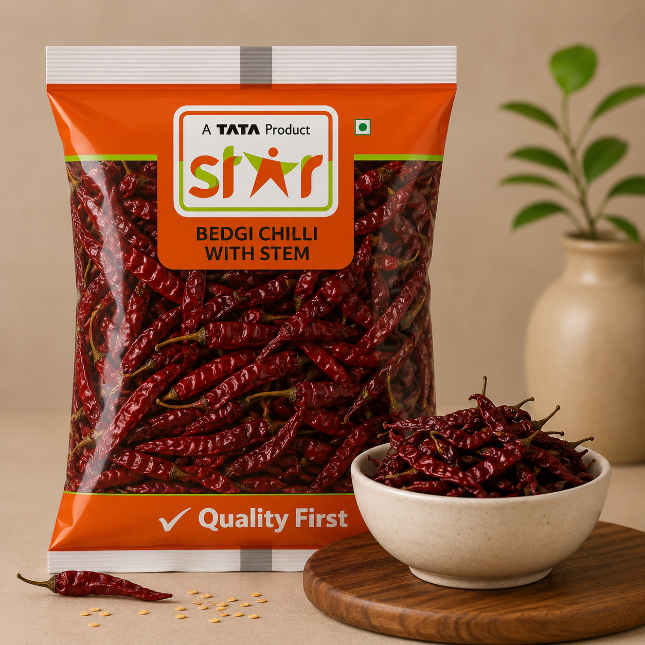 Star Whole Bedgi Chilli Stem Less 100 g