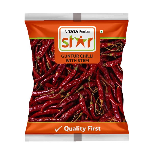 Star Whole Guntur Chilli With Stem 100 g
