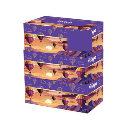 Klia Face Tissue 3-in-1, 200 Pulls