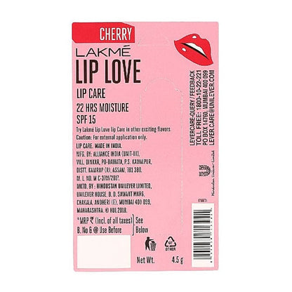 Lakme Lip Love Chapstick Cherry 4.5 g
