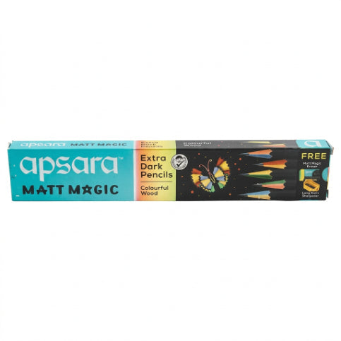 Apsara Extra Dark Mat Magic Pencil pack of 10