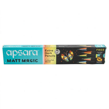 Apsara Extra Dark Mat Magic Pencil pack of 10