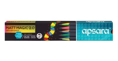 Apsara Extra Dark Mat Magic Pencil pack of 10