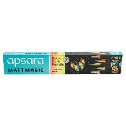 Apsara Extra Dark Mat Magic Pencil pack of 10