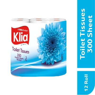 Klia Toilet Roll 3Ply 12In1 300 Pulls