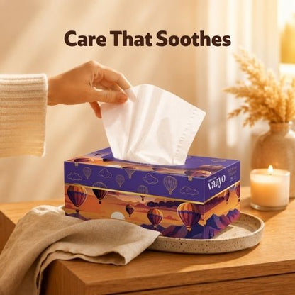 Vaayo Face Tissue 4-in-1, 400 Pulls