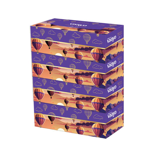 Vaayo Face Tissues 100 Pulls 4In1 400 pulls