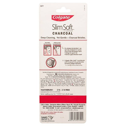 Colgate Slimsoft Charcoal Tooth Brush buy 2 get 2 free