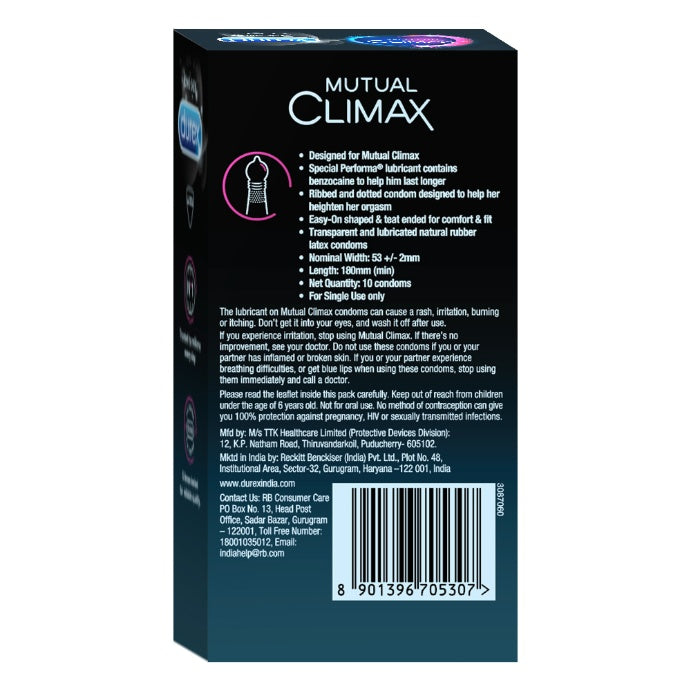 Durex Mutual Climax Condom pack of 10