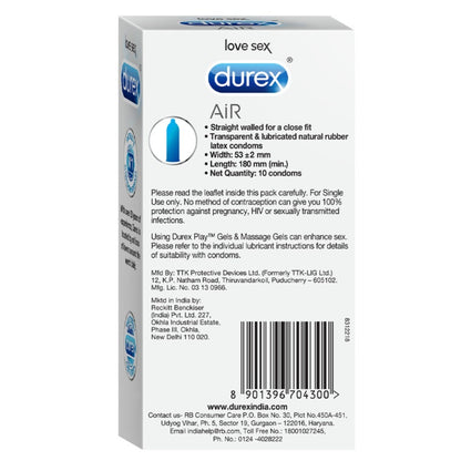 Durex Air Condom pack of 10