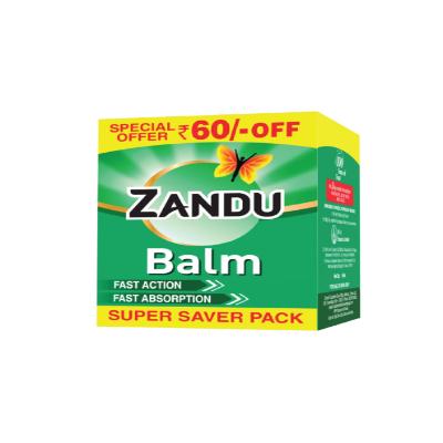 Zandu Balm For Headache, Backache & Cold 50 Ml