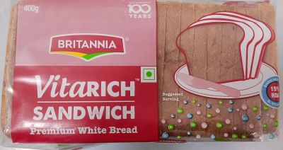 Britannia Vitarich Sandwich Premium White Bread 400 g