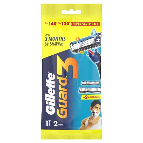 Gillette Guard 3 Razor N Cart pack of 2