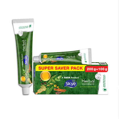 Skye Herbal Toothpaste, 200 g + 100 g Free
