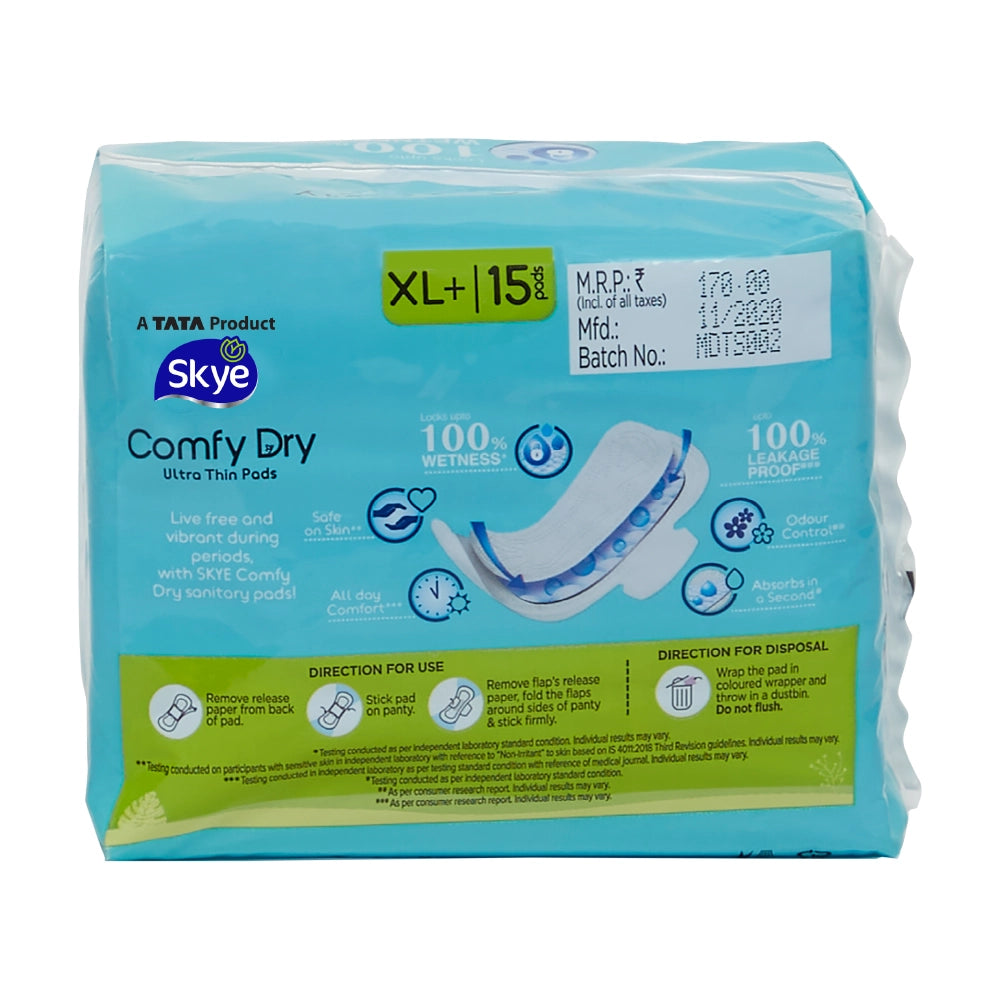 Skye Comfy Dry San Pads Xl Plus pack of 15
