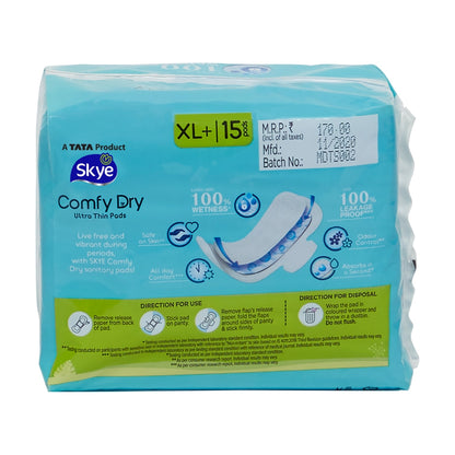 Skye Comfy Dry San Pads Xl Plus pack of 15