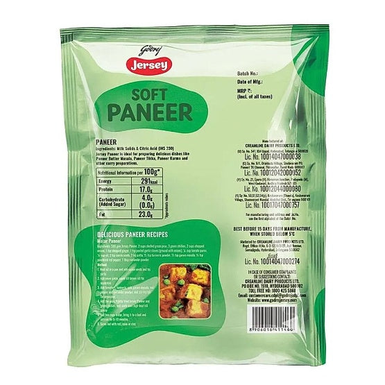 Jersey Fresh Paneer 500 g