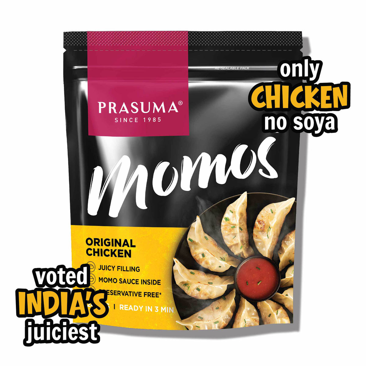 Prasuma Original Chicken Momos 24pcs
