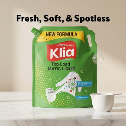 Klia Top Load Liquid Detergent, 1 L
