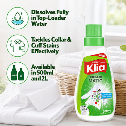 Klia Top Load Liquid Detergent, 500 ml