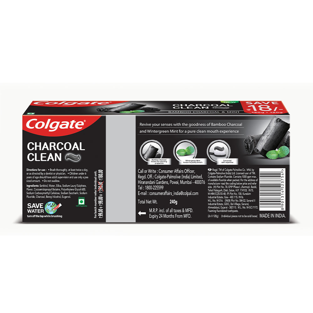 Colgate Charcoal Clean Toothpaste 240 gm