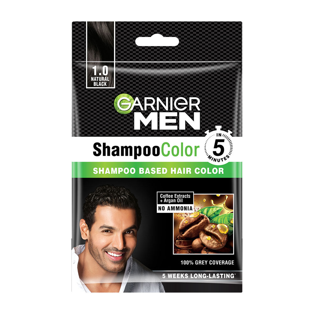 Garnier Natural Black Color Men Shampoo 20 ml