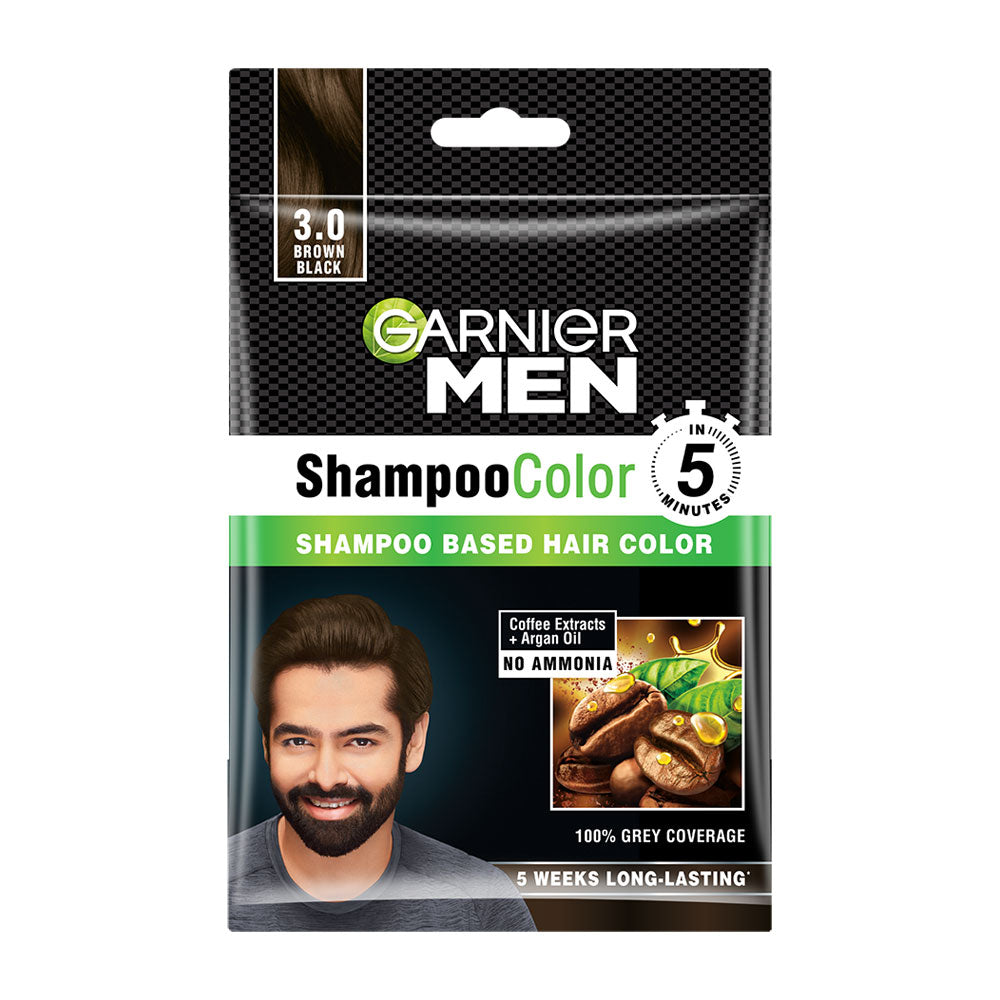 Garnier Brown Black Color Men Shampoo 20 ml