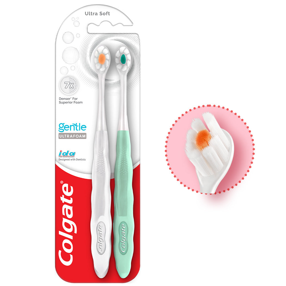 Colgate Gentle Ultrafoam Tooth Brush pack of 2