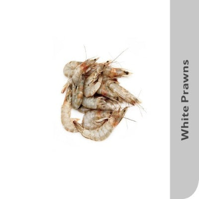 Fresh White Prawn Whole 50 Count Prepacked 1 kg