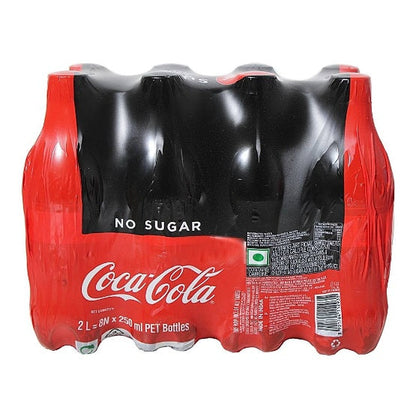 Coca Cola Zero Carbonated Soft Drink Pet Bottle 8x250 ml