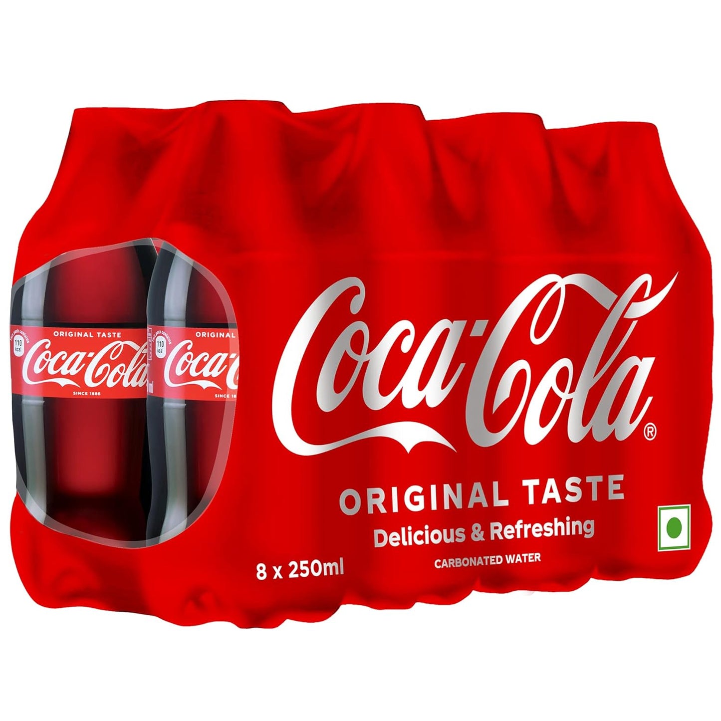 Coca Cola Carbonated Soft Drink Pet Bottle 8x250 ml