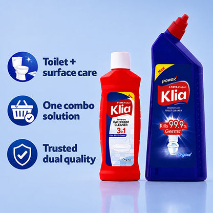 Klia Bathroom Hygiene Combi (Tc750Ml+Bc500Ml+Flushtab) 1550 ml