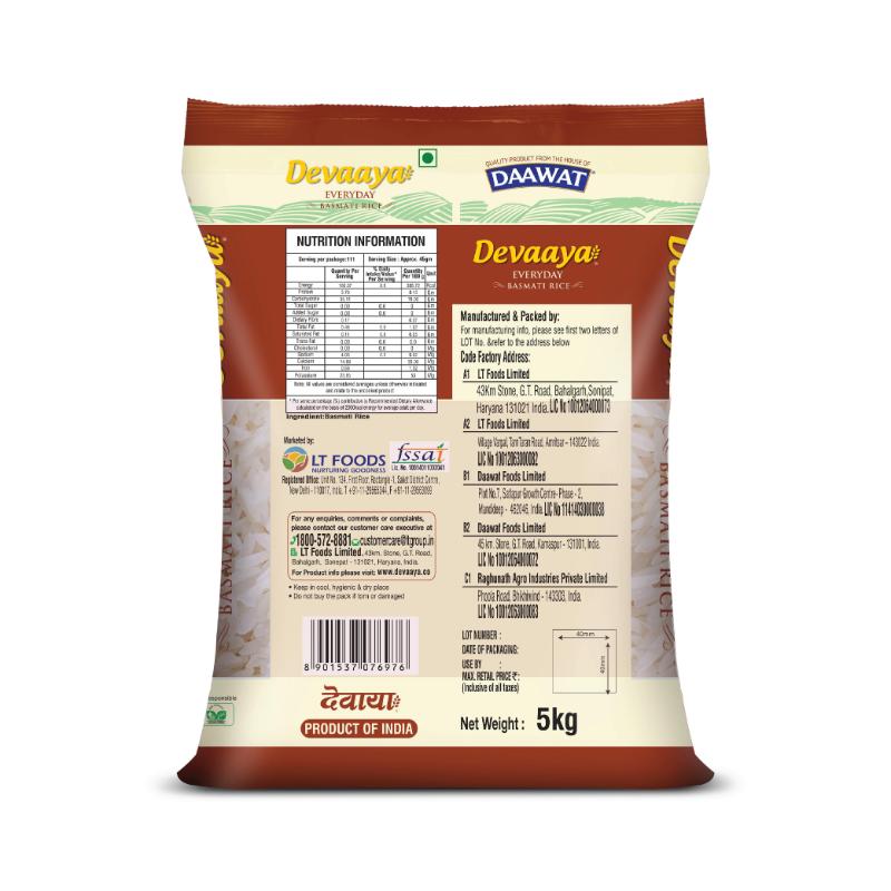 Daawat Devaaya Everyday Rice 5kg