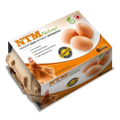 Ntm Natural Healthy Brown Eggs Pack Of 6 Pc
