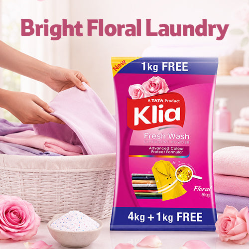 Klia Floral Detergent Powder 4+1 kg