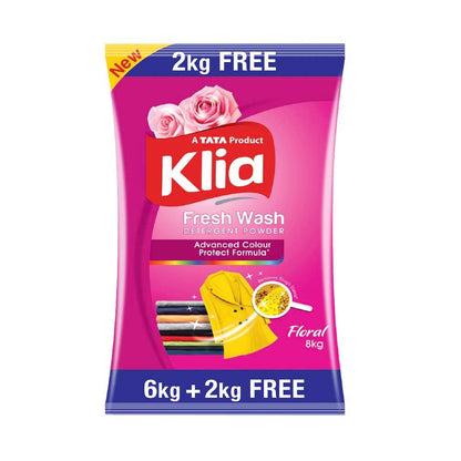 Klia Floral Detergent Powder 6+2 kg