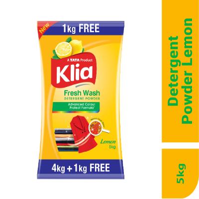 Klia Lemon Detergent Powder 4+1 kg