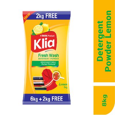 Klia Lemon Detergent Powder 6+2 kg