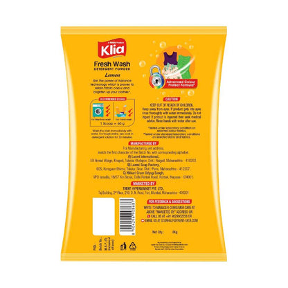 Klia Lemon Detergent Powder 6+2 kg