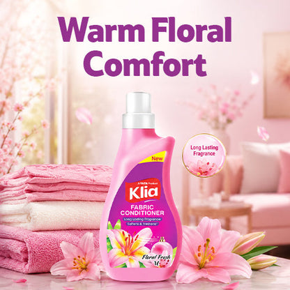 Klia Fabric Conditioner Pink Bottle 1 ltr