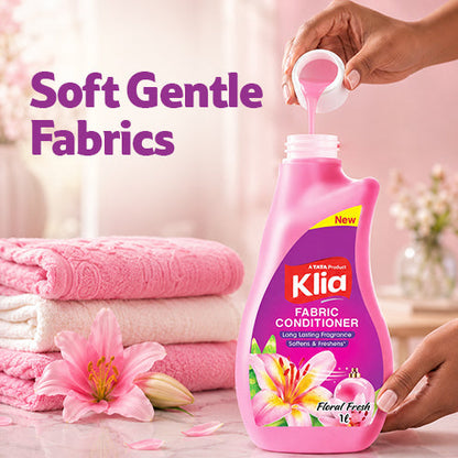 Klia Fabric Conditioner Pink Bottle 1 ltr