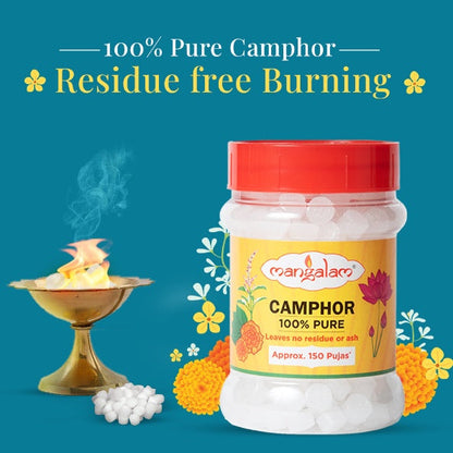 Mangalam Pure Camphor Tablet Jar 100 g