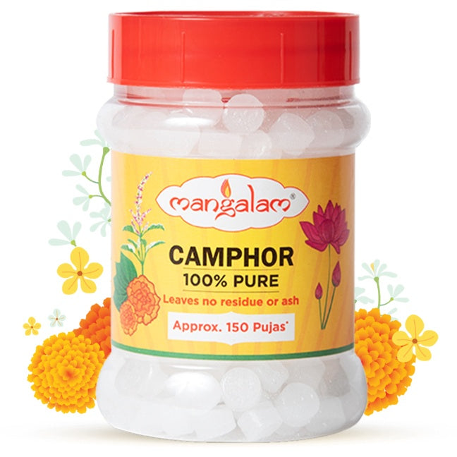 Mangalam Pure Camphor Tablet Jar 100 g