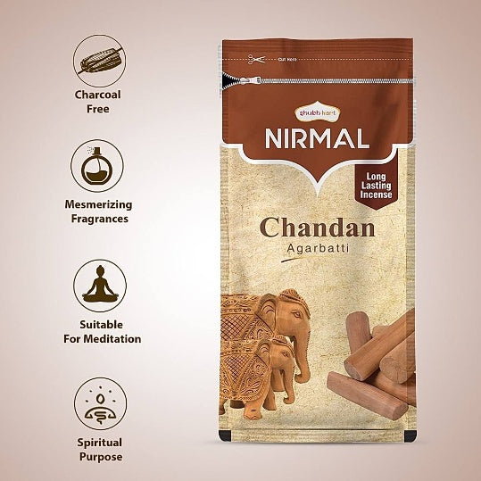 Nirmal Sandalwood Zipper Agarbatti 150 g