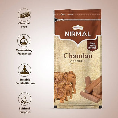 Nirmal Sandalwood Zipper Agarbatti 150 g