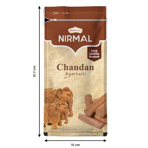 Nirmal Sandalwood Zipper Agarbatti 150 Gm