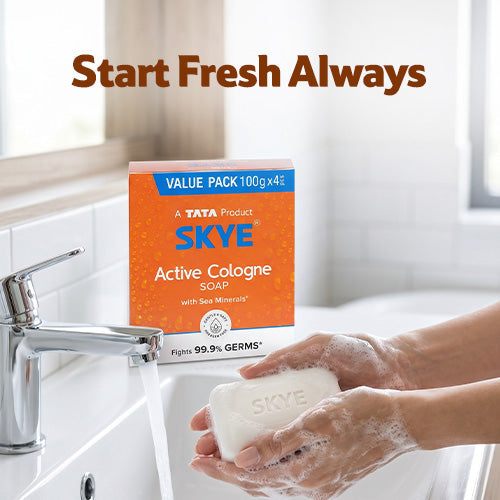 Skye Active Cologne Soap, Pack of 4 x 100 g